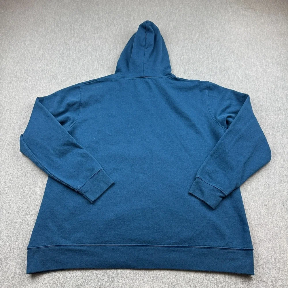 Bass Pro Shops Pullover Mens XL Blue Graphic Hoodie Sweatshirt Long Sleeve Top